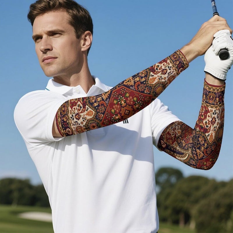 QiErDesign Marble Sports Compression Arm Sleeves for Men & Women - Youth Arm Sleeve Baseball Volleyball Sleeves & Basketball Sleeve - Image 5